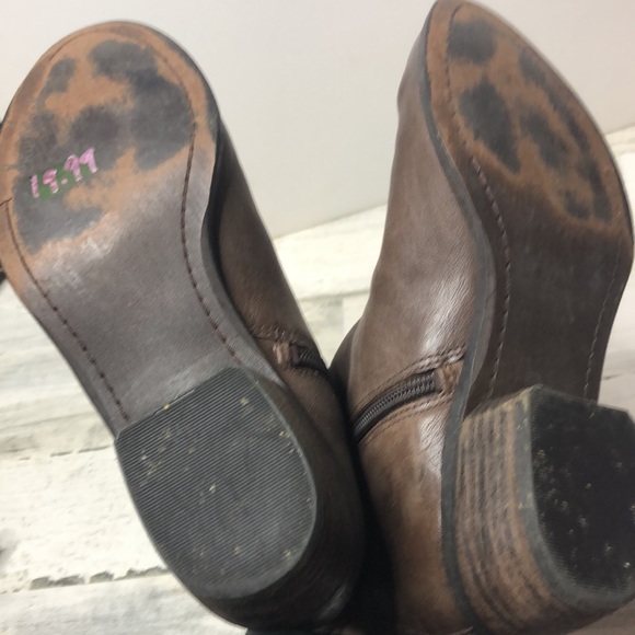 Sam Edelman James Boots Side Zip 7 Dark Brown - Picture 9 of 10